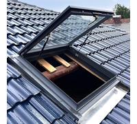 Couvercle de fenêtre de toit extérieur en alliage d'aluminium et trappe d'entretien de toit, fenêtre d'éclairage ventilée pour véranda, cave, grille d'échappement de grenier, design étanche.