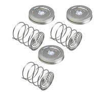 Couvercle de fermentation pour bocaux à col large en acier inoxydable | Kit de fermentation avec valve à ressort et couvercle de fermentation pour bocaux de conservation pour cuisine, cave, ferme