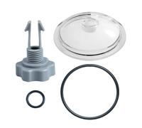 Couvercle de filtre de piscine - Capot résistant aux UV, robuste, collecteur de feuilles, composant de rechange, ajustement parfait, joint fiable du système de filtration, y compris jeu de bagues d'ét