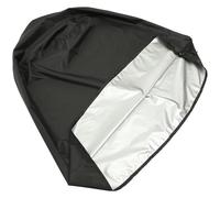 Couvercle de Fontaine Étanche Noir Oxford, Protection Hiver Extérieur | Toile Oxford Imperméable, Pluie Neige et Saleté, Usage Jardin, Format 36x42 Pouces