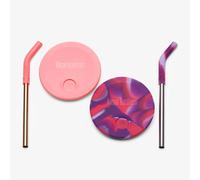 Couvercle de gobelet enfant Klean Kanteen Straw (x2) Rose TU