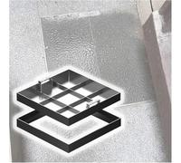 Couvercle de grille de drainage invisible, couvercle d'entrée carré en acier inoxydable pour allée, couvercle d'accès encastré robuste pour une utilisation en extérieur et design élégant