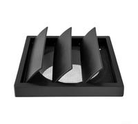 Couvercle de grille d'échappement carré avec persiennes réglables | Grille d'aération extérieure pour balcon - Hotte d'aération murale pour climatisation