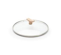 Couvercle de marmite 24 cm, verre, poignée en bois, de Buyer