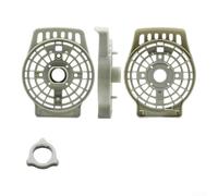 Couvercle de moteur de ventilateur - Coque de protection pour ventilateurs Airmate - Boîtier en plastique haute résistance avec trous de ventilation - Pièce de rechange avec écrous de fixation - Noir