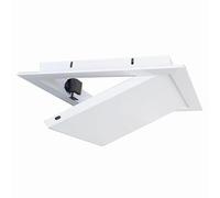 Couvercle de panneau d'accès encastré, Panneau de porte d'accès galvanisé et aluminium, couvercle trappe encastré for mur/plafond(White,6x10in(15x25cm))