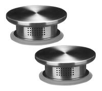Couvercle de pichet 2 pièces, couvercle de bouteille d'eau robuste en acier inoxydable remplacement pour couvercles Carafe uniquement