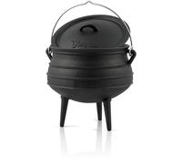 COUVERCLE DE PLANCHA BBQ-Toro Potjie 6 avec pieds, 14 litres, Chaudron de sorcière en fonte, Pot