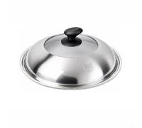 Couvercle de poêle à frire en forme de dôme 32 cm avec grille d'aération de | Forme de dôme haute, espace de cuisson supplémentaire, empêche l'ébullition, convient pour la friture et le mijotage