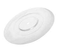 Couvercle de Poêle en Fer Rond pour Poêle à Bois et Charbon | Trou Central Ventilé, Poignée Anti Brûlure, Élément de Rechange Argenté, Surface Lisse, Entretien Domestique Facilité