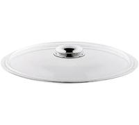 Couvercle de poêle Silit 24 cm, couvercle en verre avec bouton en métal, couvercle pour casseroles et poêles, verre résistant à la chaleur, passe au lave-vaisselle