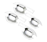 Couvercle de poignée de porte latérale extérieure de rechange pour Outlander 2013-2017 Smart Key Chrome Couvercle de poignée de porte/bol autocollant de garniture de voiture (I9) (N14)