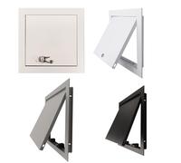 Couvercle de porte d'inspection, panneau d'inspection blanc multifonctionnel intégré, supports de montage faciles à installer for cloisons sèches(White,35x45cm)