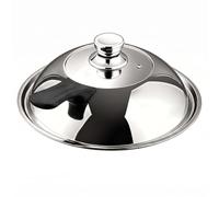 Couvercle de pot, couvercle à badigeonner à dôme haut, argent 32 cm