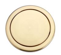 Couvercle de poubelle à rabat basculant en acier inoxydable - Solution durable et élégante pour cuisine, salle de bain, bureau - Chute de comptoir intégrée avec simple œillet rond pour une élimination