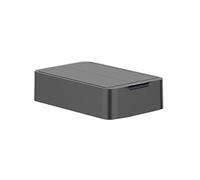 KITCHEN MOVE Couvercle de Poubelle de cuisine automatique SILVERLAKE BLACK en acier Inox avec cerclage Ouverture papillon
