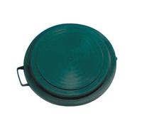Couvercle pour poubelle extérieure verte Eda - 75 Litres