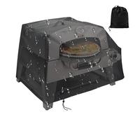 Couvercle de protection du four à pizza, couvercle de four à pizza étanche,Couvercle de protection anti-poussière à usage extérieur | Accessoires de camping à vent noir pour les voyages de camping-car