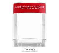 Couvercle de Protection Transparent pour Bouton D’Alarme Incendie manuel | Garde Intégrale en Plastique, Visibilité Claire, Surface Lisse, Vis D’Expansion, pour Espaces Industriels Intérieurs