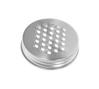 Couvercle de râpe pour bocal - Râpes alimentaires, couvercle déchiqueteur à fromage en acier inoxydable | Accessoires pour bocaux de conserve | 70 mm, couvercle de râpe multifonction pour épices