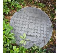 Couvercle De Regard De Fosse Septique Rond Perforé | Panneau De Visite Antidérapant De 30 À 70 Cm De Diamètre Pour Puits D'eau Pluviale, Montage Encastré Au Sol