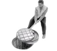 Couvercle de Regard en Acier renforcé pour puits en béton, Dimensions sur Mesure (70 cm) - Couvercles de Regards d'égout et de fosses septiques circulaires et durables pour trottoi