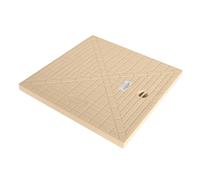 Couvercle de regard en polypropylène renforcé - 18 5x18 5 cm - Sable 15 - Résistant aux chocs