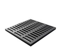 Couvercle de regard et grille de drainage en fonte robuste, 60 x 60 x 3 cm, conception à tendon épais, idéal pour le drainage routier, couvercle durable pour bassin d'égout et fosse septique