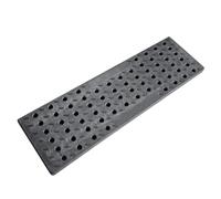 Couvercle de Regard Fosse Septique Grille Egout Exterieur Resistance | Grille de Drainage Rapide en RéSine Plastique Épaisse, AntidéRapante, pour Pelouse, Jardin, Noire(15x50cm/6x20in)