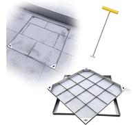 Couvercle de Regard Invisible renforcé avec Cadre, Insert de Pavage carré/rectangulaire, Couvercle de Fosse septique Robuste, Couvercle d'inspection des Services publics, accès au réservoir