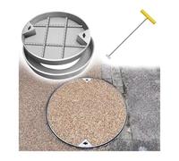 Couvercle de Regard Rond en Acier Inoxydable 304 - Tailles de 18" à 40", couvercles de Fosse septique Amovibles et encastrés, couvercles de réservoir de Pompe souterrains durables