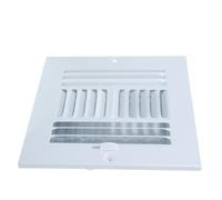 Couvercle de Remplacement pour Grille D'aération Métallique Blanc | Ventilation, Installation Facile, Nettoyage Rapide, pour Murs et Plafonds, Usage Bureaux et Combles