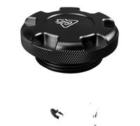 Couvercle de réservoir de liquide de refroidissement, matériau en aluminium durable, conception améliorée de la poignée, noir