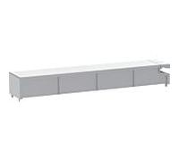 couvercle de réservoir Geberit 243440TA1 aluminium brossé, pour module sanitaire Monolith