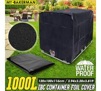 Couvercle de réservoir IBC, couverture étanche pour jardin extérieur, 1000 litres, récipient d'eau de pluie IBC, baril de tonne, feuille de protection solaire contre la poussière blue