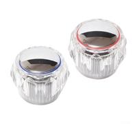 Couvercle de robinet transparent de rechange avec 20 cannelures, 7,5 mm pour robinets chauds et froids, couvercles de poignée en acrylique pour rafraîchir les robinets de cuisine ou de bain usés sans