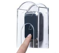 Couvercle de sonnette transparent étanche en polycarbonate pour bouton de sonnette sans fil extérieur Boîtier de protection étanche