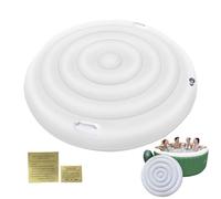 Couvercle De Spa Gonflable 138cm - Housse Étanche Et Résistante Au Vent avec Poignées Renforcées | Protection 4 Saisons Contre Neige/Pluie/Débris | Isolation Thermique pour Économie D'Énergie