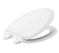 Couvercle de toilette rallongé, blanc, en polypropylène, avec système de descente silencieuse