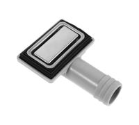 Couvercle de Trop-plein D’évier 2,2 CM Rectangulaire en Acier Inoxydable | Insert à Emboîter, Finition Argentée Contemporaine, pour Meubles sous Évier et Lavabos, Pose Simple