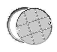 Couvercle de trou d'égout rond invisible robuste 300 mm à 500 mm | Couvercles de vidange encastrés pour aire de jeux, trottoir, jardin | Couvercle de fosse septique durable et port d'inspection D400