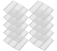 Couvercle de Trou D'évacuation Mural 10 Pièces | Maille Fine à Profil Discret, Surface Lisse et Entretien Facile, pour Trous de Mur et Grilles Extérieures