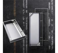 Couvercle de trou d'homme encastré pour drainage extérieur, couvercle caché pour fosse septique (80 x 50 x 5 cm / 31.5x19.7x2in) - Durable, robuste pour une utilisation sûre et sûre