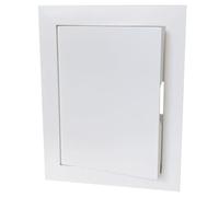 Couvercle de trou mural en métal blanc/panneau de porte d'accès avec fonction clic, porte de boîte de compteur électrique décorative/trappe de service de valve de douche, à peindre(16x16in/41x41cm)