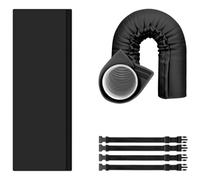 Couvercle de Tuyau de Climatisation Portable,Gaine isolante pour Conduits avec 3 Sangles Fixation,Housse Tuyau Climatiseur Mobile pour Tuyaux D'échappement de 5" et 5,9" de Diamètre