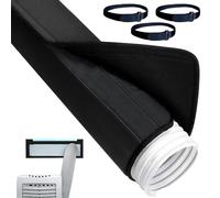 Couvercle de tuyau portable pour climatiseur - Couverture de climatisation portable - Couvercle de rechange isolé flexible pour tuyaux de 15 cm et 12,7 cm de diamètre