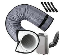 Couvercle de tuyau pour climatiseur portable, pour tuyau d'évacuation de 5 | 56 × 149 cm - Tuyau d'échappement de climatisation - Isolation - Accessoire de climatisation mobile avec 4 sangles de serrage