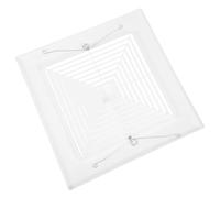 Couvercle de Ventilateur de Salle de Bain, Grille d'Aération à ressorts | Plastique, Format 30x30x2cm, pour Extracteur de Plafond et Ventilation, Look Moderne et Net