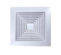 Couvercle de ventilateur d'échappement carré de rechange avec éléments à ressort pour un ajustement fiable sur les modèles de ventilation courants (280 x 280 mm)