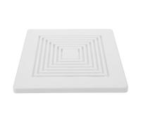Couvercle de Ventilateur Extracteur de Salle de Bain avec Ressort, Argenté | Grille de Ventilation Murale, Remplacement Simple et Nettoyage Facile, ABS et Métal, Style Moderne